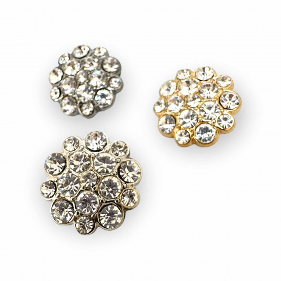 23 mm 36 boy Taşlı Düğme Siyah ve Beyaz Taşlı Düğme Ceket ve Kaban Düğmesi PBT0024