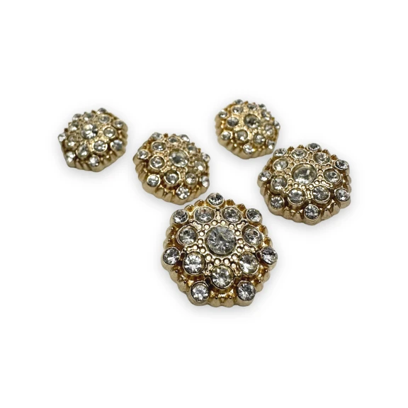 20 mm 32 boy Taşlı Düğme Siyah ve Beyaz Taşlı Düğme Ceket ve Hırka Düğmesi PBT0025