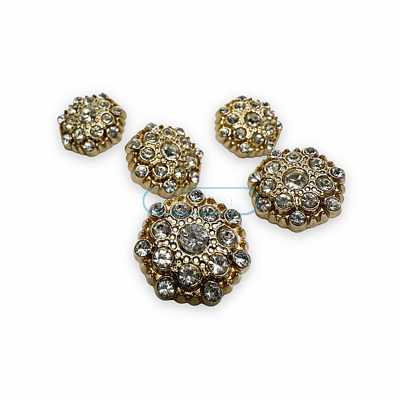 20 mm 32 boy Taşlı Düğme Siyah ve Beyaz Taşlı Düğme Ceket ve Hırka Düğmesi PBT0025