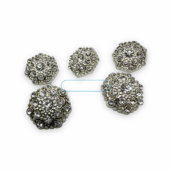 20 mm 32 boy Taşlı Düğme Siyah ve Beyaz Taşlı Düğme Ceket ve Hırka Düğmesi PBT0025