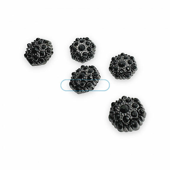 20 mm 32 boy Taşlı Düğme Siyah ve Beyaz Taşlı Düğme Ceket ve Hırka Düğmesi PBT0025