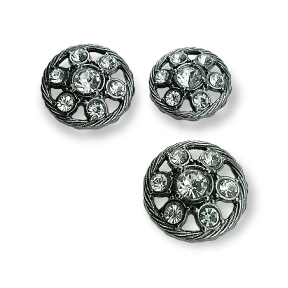 25 mm 40 boy Taşlı Düğme - Ceket ve Hırka Düğmesi PBT0027