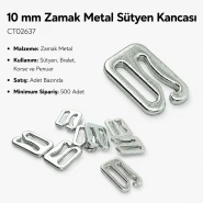 10 mm Zamak Metal Sütyen ve Penuar Kancası CT02637