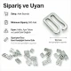 10 mm Zamak Metal Sütyen Kancası CT02637, iç giyim aksesuarı, zamak metal malzeme, 10,2 mm bant geçişi ile uyumlu