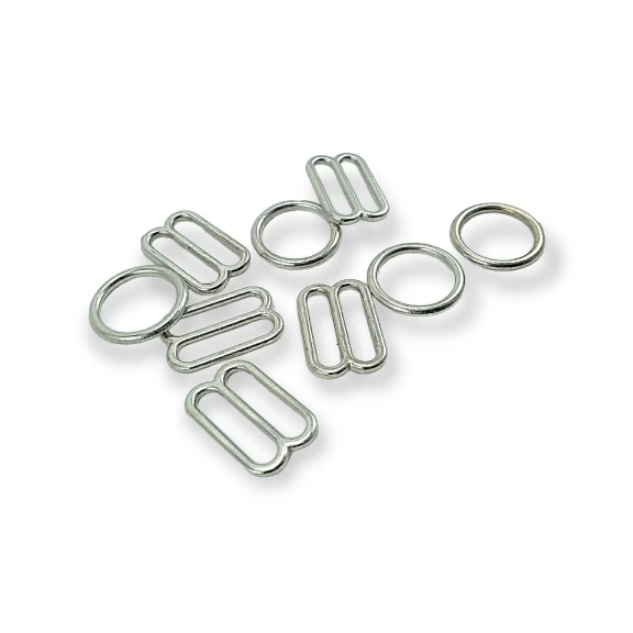 Sütyen Askı Ayar Tokası 12 mm ve Halkası PBT0007