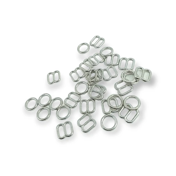 Sütyen Askı Ayar Tokası 6 mm ve Halkası PBT0009