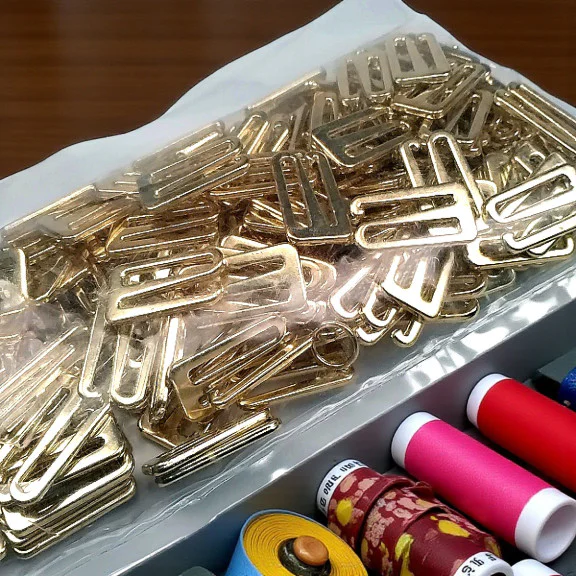 Sütyen Kancası 2 cm Mayo ve İç Giyim Kancası Gold Renk 100 Adet/ Paket PBT0039PROMO