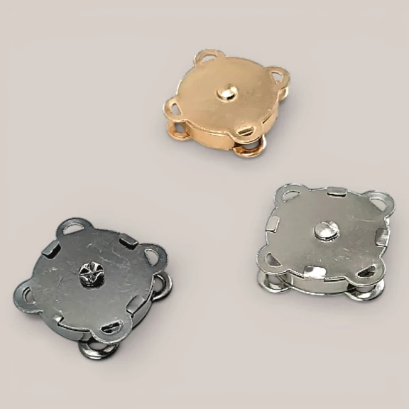 18 mm Dikilebilir Manyetik Çanta Çıtçıt Seti 10 Takım – Pres Gerektirmeyen Plus Kalite 10132DIKPK10