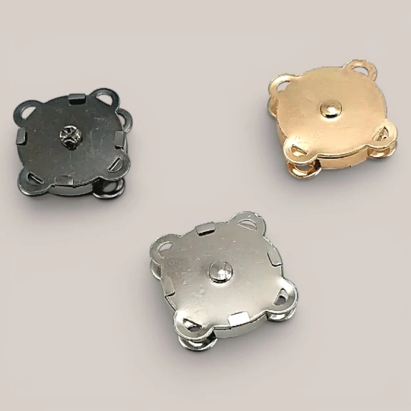 18 mm Dikilebilir Manyetik Çanta Çıtçıt Seti 25 Takım (50 Parça) 10132DIKPK25