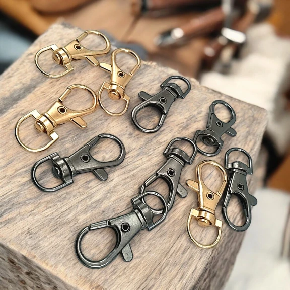 1 cm Paris Kanca Yaylı Döner Kancalar - Anahtarlık Kancası 100 Ad/Packet A 510Promo