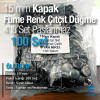 Çıtçıt Düğme 15 mm Paslanmaz Füme - Balck Nikel Renk 100 adet/Pk C00016PPKBN