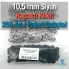 10,5 mm Paslanmaz Siyah Kapaklı Klikıt Çıtçıt 250 Adet/ Paket C0011KPBLACK