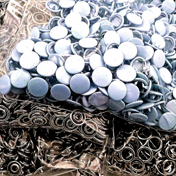 Kapaklı Bebe Çıtçıt 9,5 mm Pastel Mavisi Boyalı Paslanmaz 250 Ad/Paket C0014PromoPBlue