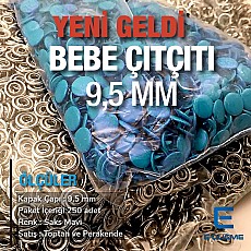 Baby Snap Fastener with Cover 9.5mm - 3/8" Saxe Blue Painted Stainless Steel 250 Pieces/Pack C0014PromoS Blue