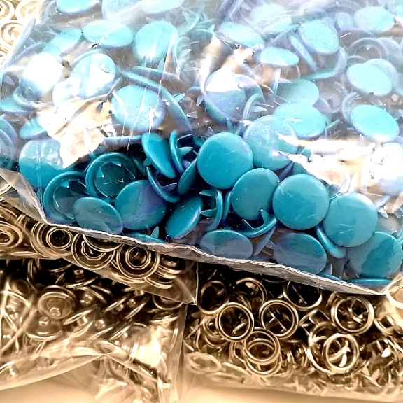 Kapaklı Bebe Çıtçıt 9,5 mm Saks Mavi Boyalı Paslanmaz 250 Ad/Paket C0014PromoSMavi