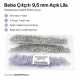 Bebe Çıtçıtı 9,5 mm Açık Lila Renk Paslanmaz Delikli Klikıt Çıtçıt 250 Adet/Pk - Bebek giyim ve çocuk giyimde kullanıma