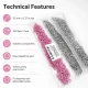 9.5 mm / 0.37 in Baby Pink Stainless Eyelet-Style Klıkit Baby Snap Fastener for children's clothing and light textile