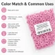 9.5 mm / 0.37 in Baby Pink Stainless Eyelet-Style Klıkit Baby Snap Fastener for children's clothing and light textile