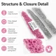 9.5 mm / 0.37 in Baby Pink Stainless Eyelet-Style Klıkit Baby Snap Fastener for children's clothing and light textile