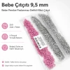Bebe Çıtçıtı 9,5 mm Bebe Pembe Renk Paslanmaz Delikli Klikıt Çıtçıt 250 Adet/Pk C0095DPPKKBBP