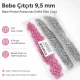 9.5 mm / 0.37 in Baby Pink Stainless Eyelet-Style Klıkit Baby Snap Fastener for children's clothing and light textile
