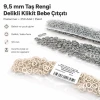 Bebe Çıtçıtı 9,5 mm Taş Rengi Paslanmaz Delikli Klikıt Çıtçıt 250 Adet/Pk C0095DPPKKTR