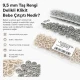 Bebe Çıtçıtı 9,5 mm Taş Rengi Paslanmaz Delikli Klikıt Çıtçıt - 250 Adet/Pk, bebek giyim ve çocuk giyimde kullanılmak üzere