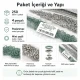 Bebe Çıtçıtı 9,5 mm Mint Yeşili Renk Paslanmaz Delikli Klikıt Çıtçıt 250 Adet/Pk C0095DPPKMY