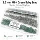 Bebe Çıtçıtı 9,5 mm Mint Yeşili Renk Paslanmaz Delikli Klikıt Çıtçıt 250 Adet/Pk C0095DPPKMY
