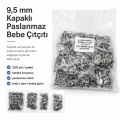 Bebe Çıtçıtı 9,5 mm Paslanmaz Kapaklı Klikıt Çıtçıt 200 Adet/Pk C0095KPPK