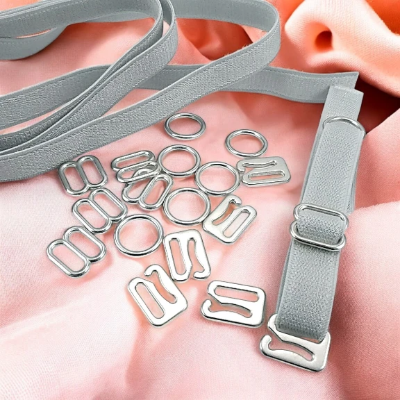 Sütyen Aksesuarları 10 mm Askı Ayar Tokası Kancası ve Halkası 250 Ad/Paket CGT003T10Promo