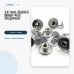 14 mm Delikli Kot Düğmesi Nikel Sabit Çanaklı 100 Adet/Paket DK00014DDUZPPROMO