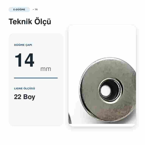 14 mm Delikli Kot Düğmesi Nikel Sabit Çanaklı, 100 Adet/Paket, Dayanıklı Bakır Oksit Kaplama ile Estetik Tasarım