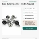 14 mm Perforated Nickel-Plated Brass Jeans Button with Fixed Cup for Trousers and Jackets - Pack of 100