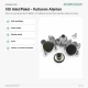 14 mm Delikli Nikel Kot Düğmesi, 100 Adet/Paket, Pirinç Malzeme, Gümüş Renkli Metal Görünümü