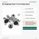 14 mm Delikli Nikel Kot Düğmesi, 100 Adet/Paket, Pirinç Malzeme, Gümüş Renkli Metal Görünümü