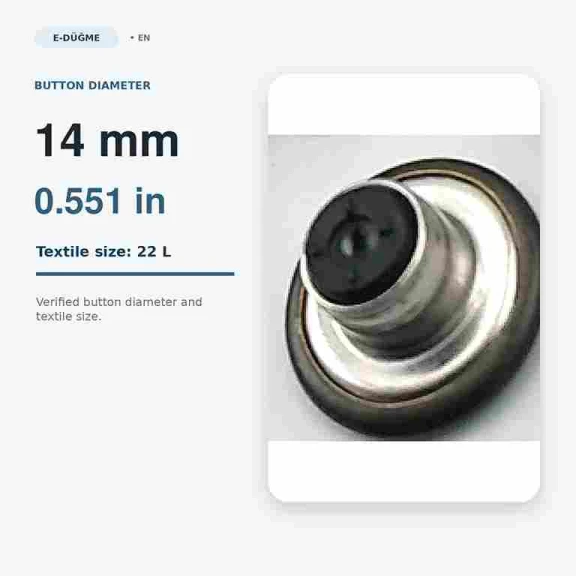 14 mm Delikli Nikel Kot Düğmesi, 100 Adet/Paket, Pirinç Malzeme, Gümüş Renkli Metal Görünümü