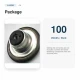 14 mm Delikli Nikel Kot Düğmesi, 100 Adet/Paket, Pirinç Malzeme, Gümüş Renkli Metal Görünümü