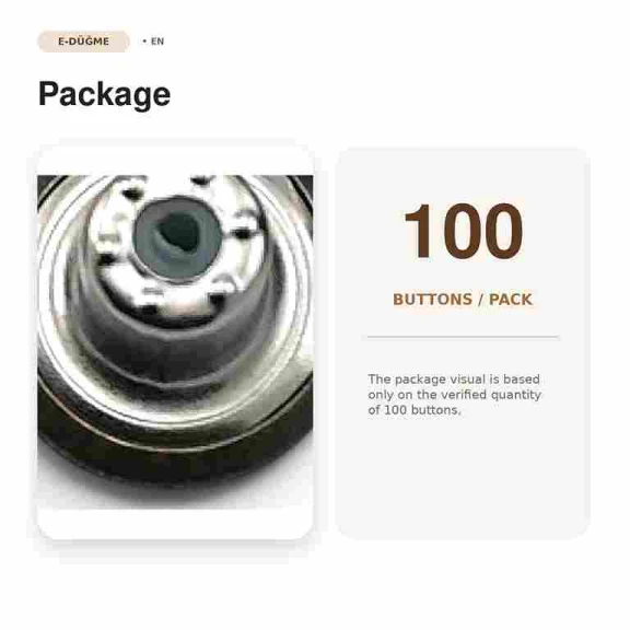 14 mm Yellow Oxide Plastic Back Denim Jeans Button, 100 Pieces Pack, Durable Metal with Star Logo