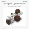 17 mm Çelenk Logolu Kot Düğmesi Bakır Oksit Renk 100 Adet/Paket DK00017CLNKPROMO