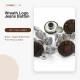 17 mm / 0.67 in Wreath Logo Jeans Button in Copper Oxide Finish, Pack of 100 for Denim Projects