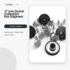 17 mm / 0.669 in 28 L Denim Collection Logo Aluminum Jeans Button Tin Oxide Fixed Cup 100 Pieces/Pack DK00017DNMCLLPROMO