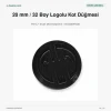 20 mm Kot Düğmesi Logolu Siyah Oksit Sabit Çanaklı 50 Adet/Paket DK00020LGLPROMO