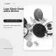 20 mm Logo Jeans Button in Black Oxide Finish - 50 Pieces Pack