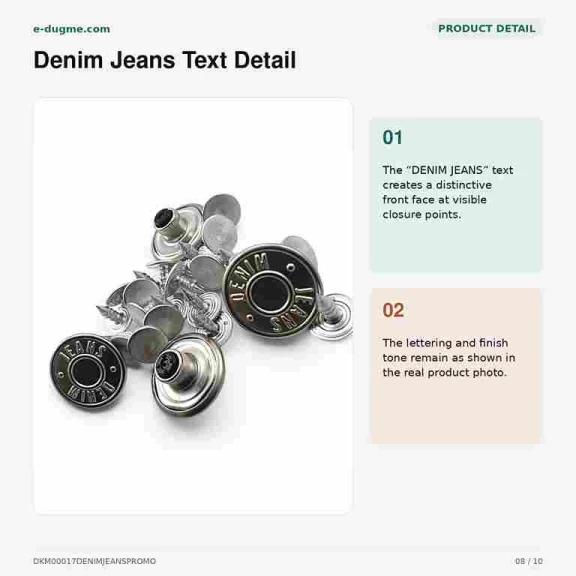 17 mm Kot Düğmesi Denim Jeans Plastik Çanaklı, 75 Adet/Paket, Yıldızlı Logo ile Denim Ürünler için Uygun