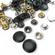 15 mm Cap Italian Style Domed Coat Snap Button - Snap Deluxe Series 1200 (500 Pieces / Pack) DLX001200PROMO