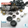 15 mm Kapaklı İtalyan Stil Bombeli Mont Çıtçıt Düğme - Çıt Çıt Deluxe Serisi 1200 (500 Adet / Paket) DLX001200PROMO