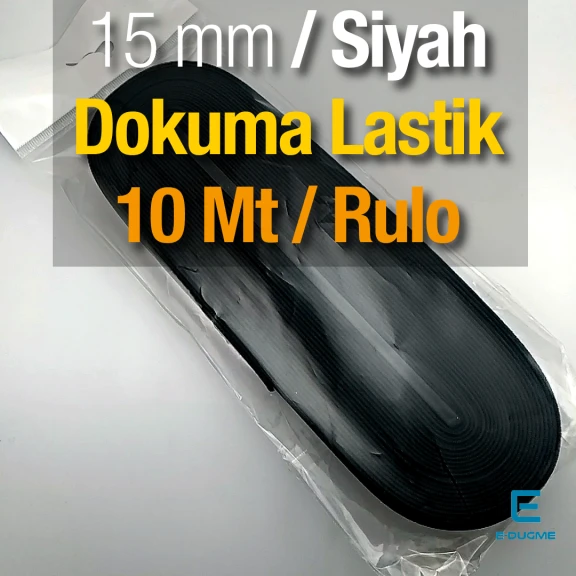 15 mm Dokuma Lastik 10 Mt / Rulo DOKL0015