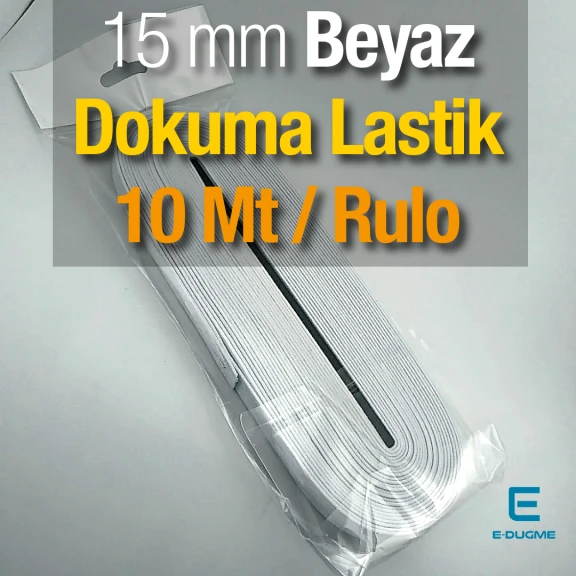 15 mm 10 Mt Dokuma Lastik / Rulo DOKL0015B