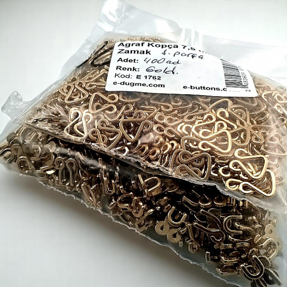 Agraf 7,5 mm Metal Zamak Promo Paket 200 Adet E 1762PROMO